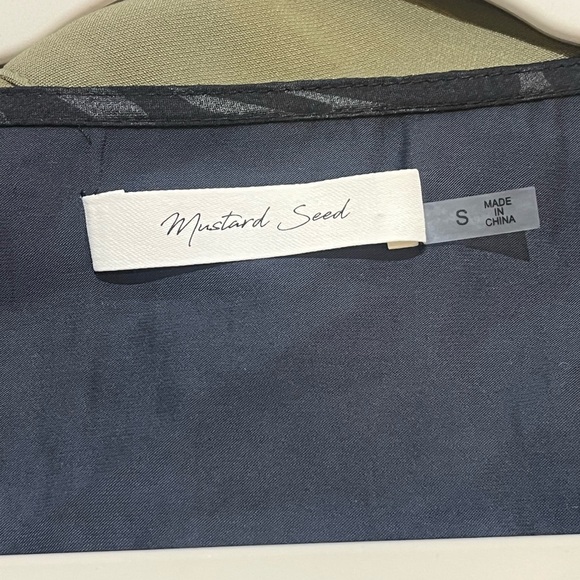 Mustard Seed Black Zebra Print Ruched Blouse - Picture 3 of 5